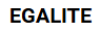 EGALITE logotype