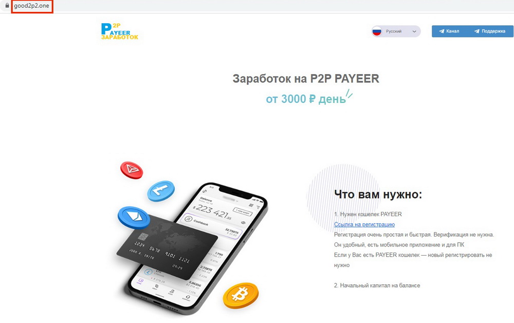 Почему заработок на P2P PAYEER от 3000 рублей в день — лохотрон
