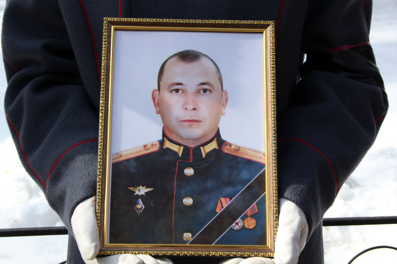 Павел Суслов — тюменский майор похоронен в Каменке