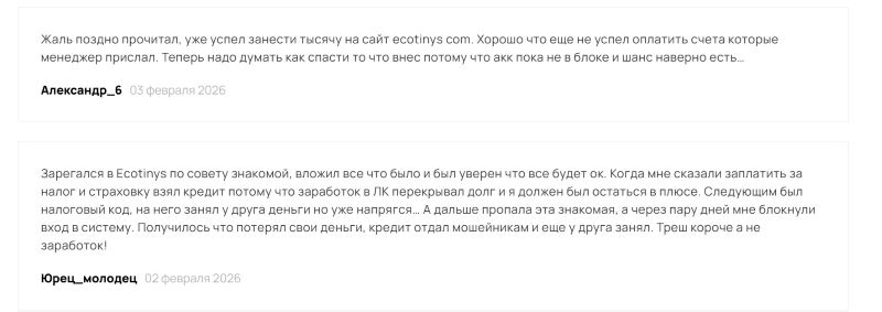 Псевдокомпания Ecotinys — экспертный разбор очередного клонированного лохотрона