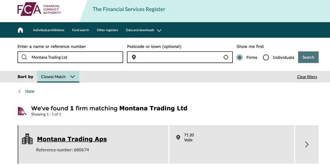 Montana Trading Ltd — посредник, работающий исключительно на свои карманы
