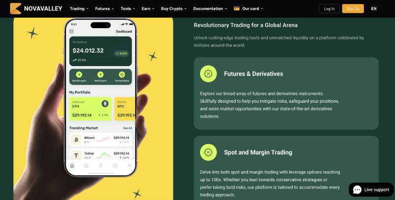 Novavalley — очередной развод на деньги под личиной ведущей криптобиржи