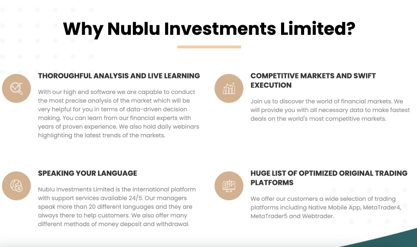 Nublu Investments Limited — типичный развод и мошенничество в сети Интернет