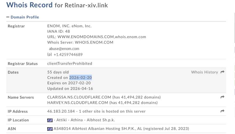 Retinarxiv — типичная ловушка для трейдеров под маской брокера