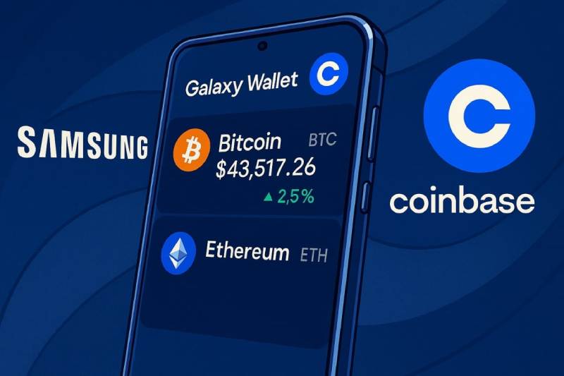 Samsung открывает двери в мир крипты с Coinbase