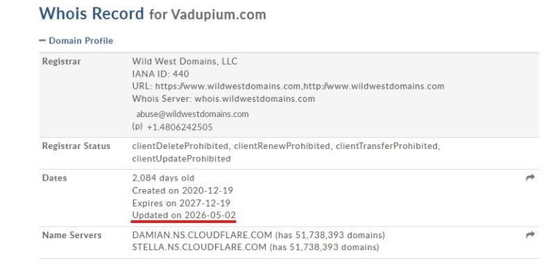 Vadupium — обзор очередного лохотрона от серийных мошенников  