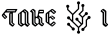 Take 1 logo