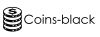 Coins Black logotype