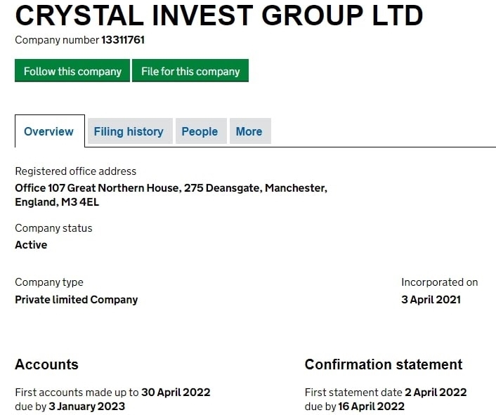 Crystal Invest Corporation — разоблачение лжеброкера