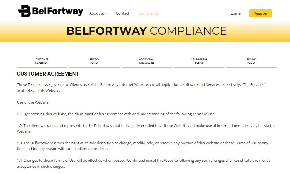 BelFortWay — криптовалютный брокер или лохотрон?