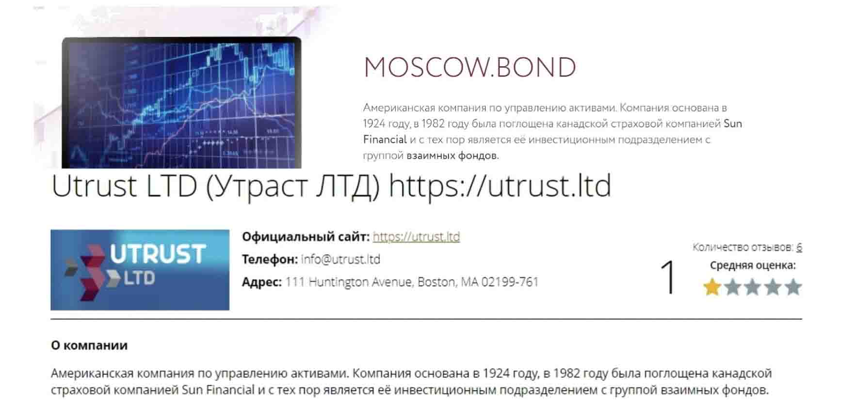 Moscow Bond — старые лохоброкеры под новой вывеской
