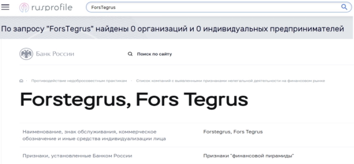 ForsTegrus — брокер с солидной историей, у которого нет лицензии, можно ли ему доверять