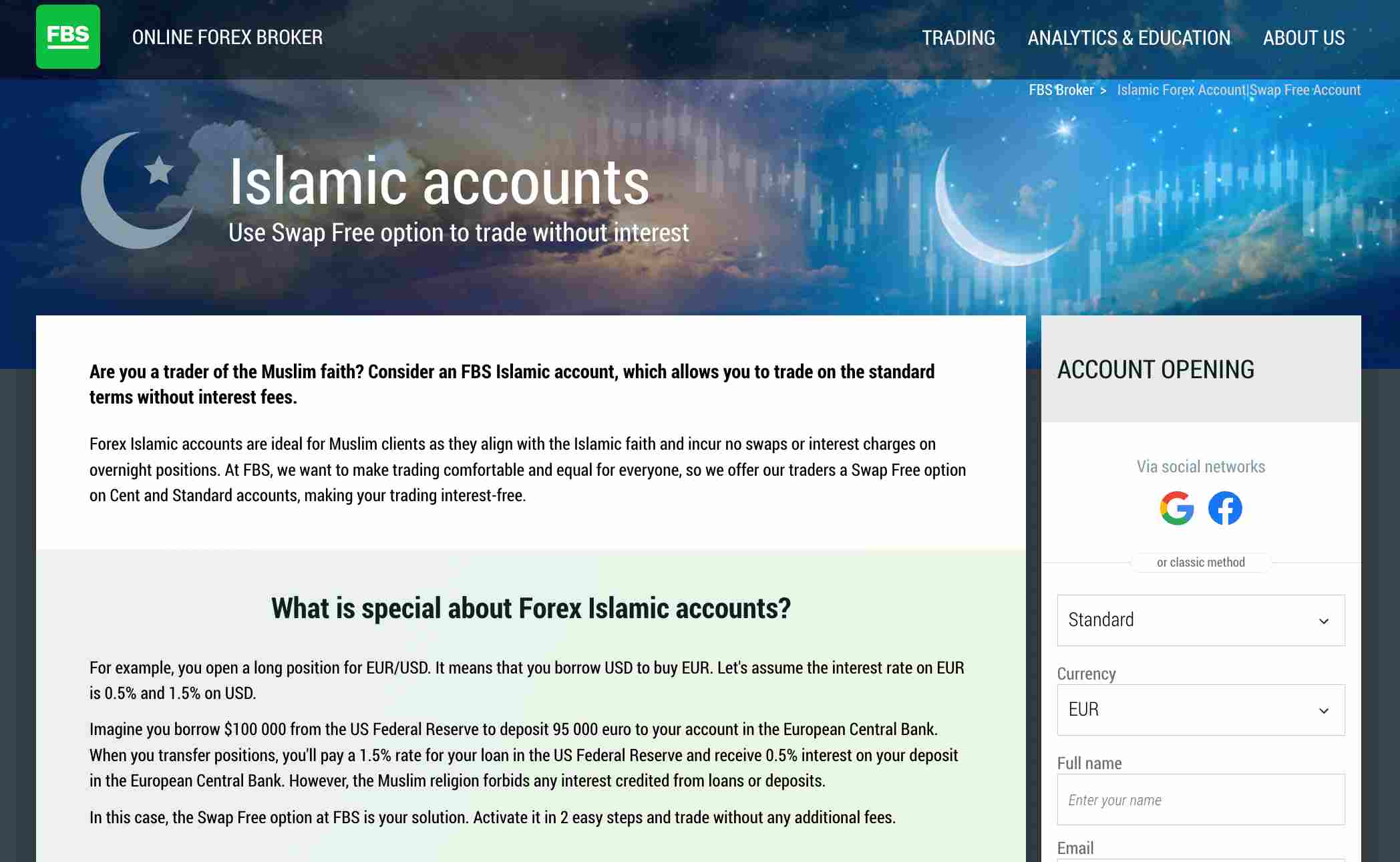Форекс-брокеры с исламскими счетами: особенности инструмента