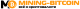 Mining Bitcoin logotype