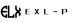 EXL P logotype