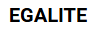 EGALITE logo