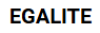 EGALITE logo
